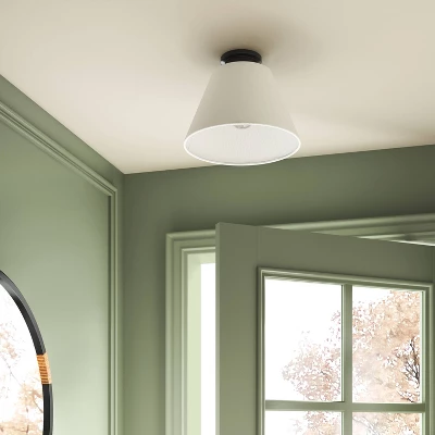 Flush Mount Simple Classics Collection Ceiling Light White - Threshold™ 3 Flush Mount Simple Classics Collection Ceiling Light White - Threshold™
