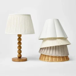 Turned Wood Stick Lamp Base Brown - Threshold™ Designed With Studio McGee -Brick Wall GUEST 00638333 fdf6 423d 9471 188634a3e322