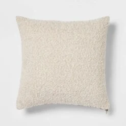 Woven Boucle Square Throw Pillow With Exposed Zipper - Threshold™ -Brick Wall GUEST 0156fdc5 10c3 4229 91f3 7cd04c3990d7