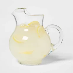 90.6 Fl Oz Glass Round Pitcher With Handle - Threshold™: Traditional Clear Beverage Server, BPA & Lead-Free -Brick Wall GUEST 03824b8a f970 48f2 8d5d 4fc9a793bd26