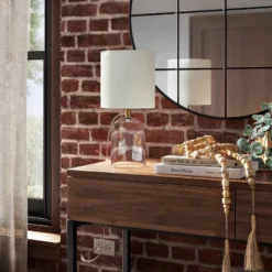 Glass Cylinder Mini Table Lamp With Open Base Clear - Threshold™ 7 Glass Cylinder Mini Table Lamp With Open Base Clear - Threshold™ -Brick Wall GUEST 04077750 f11b 4d3e 92d2 0b30995a75bf