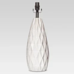 Faceted Ceramic Large Lamp Base White - Threshold 8 Faceted Ceramic Large Lamp Base White - Threshold -Brick Wall GUEST 048a6fec 999a 4be3 b619 5d35c87ec3f0