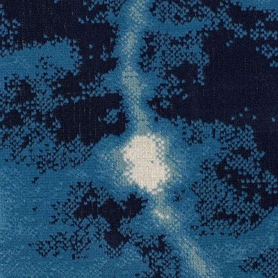 Shibori Waves Outdoor Rug Navy - Threshold™ 5 Shibori Waves Outdoor Rug Navy - Threshold™ - Image 3