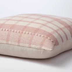 Square Woven Plaid Decorative Throw Pillow Mauve/Light Beige - Threshold™ Designed With Studio McGee: Cotton Dobby, Indoor Use, Hidden Zipper 7 Square Woven Plaid Decorative Throw Pillow Mauve/Light Beige - Threshold™ Designed With Studio McGee: Cotton Dobby, Indoor Use, Hidden Zipper -Brick Wall GUEST 06572299 cbd5 4e2a 9603 dfee302fabb6