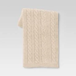 Chunky Cable Knit Reversible Throw Blanket - Threshold™ -Brick Wall GUEST 06ca9c1b c703 4629 911d d2ce62f00d4e