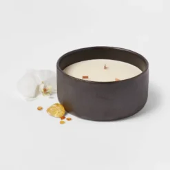 16oz Blackened Bowl Ceramic With Multi Woodwick And Dustcover Pumpkin Woods Candle Black - Threshold™ 7 16oz Blackened Bowl Ceramic With Multi Woodwick And Dustcover Pumpkin Woods Candle Black - Threshold™ -Brick Wall GUEST 08907677 7479 4475 a0be 1766383bbc52