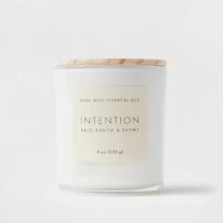 Wood Lidded Glass Wellness Intention Candle - Threshold™ 9 Wood Lidded Glass Wellness Intention Candle - Threshold™ -Brick Wall GUEST 0999c516 ae7a 45de 97e2 6ac895015e1c