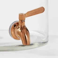 2gal Glass Modern Beverage Dispenser - Threshold™: Cold Drink Holder, 2 Gallon Capacity, Stainless Steel & Wood -Brick Wall GUEST 0b13d9a9 98a8 4bf8 945c 4dece5b3fbe7