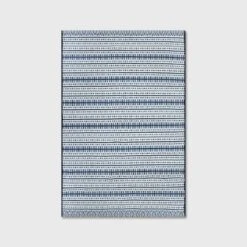Pattern Stripe Outdoor Rug Blue - Threshold -Brick Wall GUEST 0b873aee 0d80 4024 988b 4a1cfa778ad5