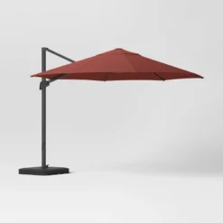 11' Round Offset Outdoor Patio Cantilever Umbrella With Black Pole - Threshold™ -Brick Wall GUEST 0c0dfe66 8120 4948 81d8 77ce8e5f5053