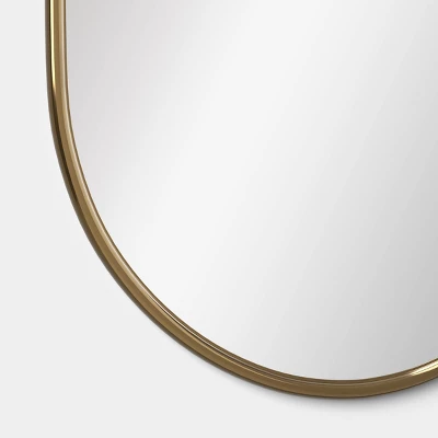 24"x36" Metal Tube Wall Mirror Gold - Threshold™ 5 24"x36" Metal Tube Wall Mirror Gold - Threshold™ - Image 3