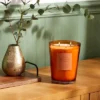 Colored Vase Glass With Dustcover Mandarin & Guava Candle Orange - Threshold™ -Brick Wall GUEST 0c8644d0 0d83 4c66 98b9 c674ddda23a7