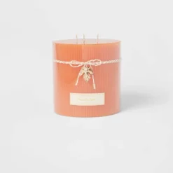 Ribbed Pillar Pumpkin Spice Candle - Threshold™ 13 Ribbed Pillar Pumpkin Spice Candle - Threshold™ -Brick Wall GUEST 0d63d7f3 068b 4568 b0aa dd0d0ee144a9