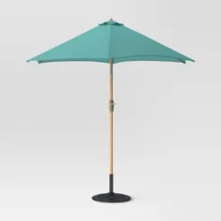 9'x9' Market Patio Umbrella - Light Wood Pole - Threshold™ -Brick Wall GUEST 0d7920cf fc5f 4dad a993 553b51c3c213