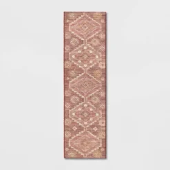 Southbury Washable Printed Diamond Persian Style Rug Rust - Threshold™ -Brick Wall GUEST 0dc3d757 a573 455f aead 9484994bb3bd