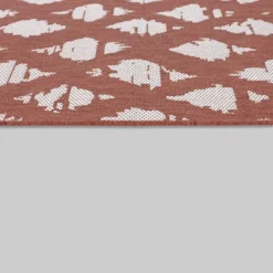 5' X 7' Diamond Outdoor Rug Orange - Threshold™ -Brick Wall GUEST 0e0be517 30b0 4773 9963 6fe5b17e4463