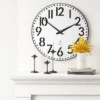 28" Modern Wall Clock White - Threshold™ 2 28" Modern Wall Clock White - Threshold™ -Brick Wall GUEST 1084a13a fdb4 425c 924d b9c0388e5b8c