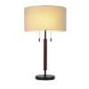 Wood Table Lamp (Includes LED Light Bulb) Black - Threshold™ -Brick Wall GUEST 1182c02e 253b 409d a07d f15c14cbe3b9