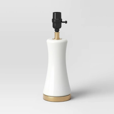 Small Opal Glass Lamp Base White - Threshold™ 6 Small Opal Glass Lamp Base White - Threshold™ - Image 4