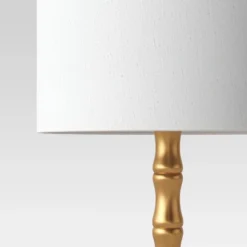 Large Bamboo Table Lamp (Includes LED Light Bulb) Brass - Threshold™ -Brick Wall GUEST 18044299 d5f2 42ac 836d b9503588291a