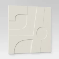 (Set Of 4) 12" X 12" 3D Decorative Graphic Tiles White - Threshold™ -Brick Wall GUEST 1963ffe9 2bd1 4345 85cf 92ccca36cec5