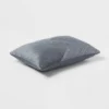 14"x20" Luxe Oblong Velvet Pleated Decorative Pillow Slate Blue - Threshold™: Cotton Velour, Indoor Use, STANDARD 100 By OEKO-TEX 2 14"x20" Luxe Oblong Velvet Pleated Decorative Pillow Slate Blue - Threshold™: Cotton Velour, Indoor Use, STANDARD 100 By OEKO-TEX -Brick Wall GUEST 1acec2b0 9a05 4a16 9e26 14af4346b6bf