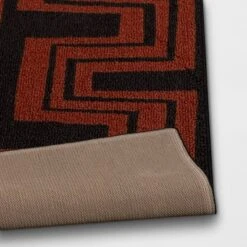 Geometric Area Rug Orange/Black - Threshold™ -Brick Wall GUEST 1bb4adaf 5828 4d1e 8aa4 d7e0b52e6c67