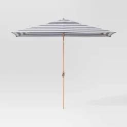 10'x6' Rectangular Market Patio Umbrella - Light Wood Pole - Threshold™ -Brick Wall GUEST 1c2f765d 24e3 45be a1b9 4395052aecaf