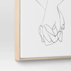 (Set Of 2) 16" X 20" Hands Framed Canvas - Threshold™: Modern Wall Art, Vertical Orientation, Sawtooth Back -Brick Wall GUEST 1e9b7e01 4f2d 4cd0 86c5 40b7396d1fcf