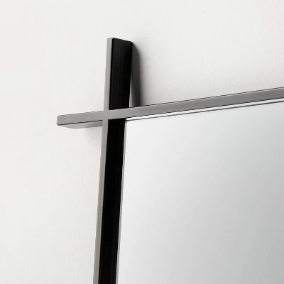 24" X 64" Footed Cross Corner Leaner Mirror Black - Threshold™ Designed With Studio McGee 4 24" X 64" Footed Cross Corner Leaner Mirror Black - Threshold™ Designed With Studio McGee - Image 2