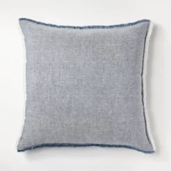 Oversized Reversible Linen Square Throw Pillow With Frayed Edges - Threshold™ Designed With Studio McGee -Brick Wall GUEST 203bd06b aca7 4221 8c6f 8e72bb86ebc1