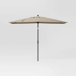 10'x6' Rectangular Market Patio Umbrella - Black Pole - Threshold™ -Brick Wall GUEST 203c21d7 00e6 444f be75 daf912d04906