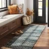 2'4"x7' Handloom Diamond Runner Rug Blue - Threshold™: Indoor Low Pile, Cotton & Jute, Entryway Or Kitchen Use -Brick Wall GUEST 21bdb336 48f0 49c3 bd63 ef6bca346398