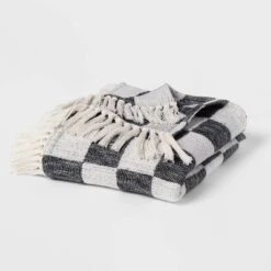 60"x80" Woven Cotton Checkered Bed Throw - Threshold™ -Brick Wall GUEST 21ece0cd d5f6 45ed 8de5 f3cde6fa73bb