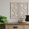 Set Of 2 Wood Lattice Wall Hanging Brown - Threshold™ -Brick Wall GUEST 2231e73a 544c 4da4 b78d 808a58d1cb7e