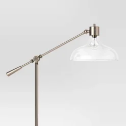Crosby Bell Floor Lamp Brass With Glass Shade - Threshold™ -Brick Wall GUEST 26149be8 59a3 4410 bac0 69bf4e1c57fc