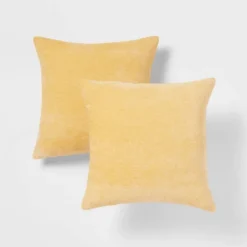 2pk Chenille Square Throw Pillows - Threshold™ -Brick Wall GUEST 2ab74984 d049 457c b7ed c8a84e827709