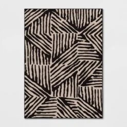 Abstract Lines Rug Black/Tan - Threshold™ -Brick Wall GUEST 2b3b14d6 1781 4d26 a5bb 3e2956f51323