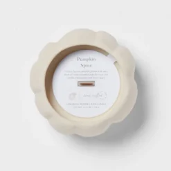 12oz Brushed Abstract Pumpkin Ceramic With Woodwick And Dustcover Warm Cider + Cinnamon Candle - Threshold™ -Brick Wall GUEST 2e4624fa f58d 4e1d 9d27 a1bbf625c793