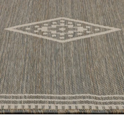 Six Diamond Outdoor Rug Linen - Threshold™ 3 Six Diamond Outdoor Rug Linen - Threshold™