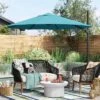 11'x11' Offset Patio Umbrella Turquoise - Black Pole - Threshold™ 2 11'x11' Offset Patio Umbrella Turquoise - Black Pole - Threshold™ -Brick Wall GUEST 30d09e40 c4a6 47eb 8f51 e592afee21d5