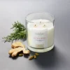 Clear Glass Santal & Ginger Candle White - Threshold™ Designed With Studio McGee -Brick Wall GUEST 317bcb5d 3528 47d5 a99a 5c2e256c5707