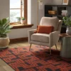 Geometric Area Rug Orange/Black - Threshold™ -Brick Wall GUEST 33676dd4 3257 4f6c 80d2 a01ee8caf6ef