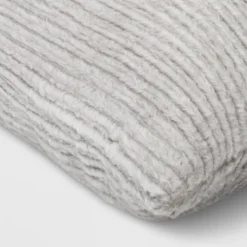 Striped Faux Fur Lumbar Throw Pillow - Threshold™ -Brick Wall GUEST 37064c28 da6f 47be 8bc4 3c7926858beb