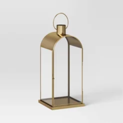 Metal Lantern Gold - Threshold™ -Brick Wall GUEST 385b49cb baa9 4022 8af0 f09dff4f5610