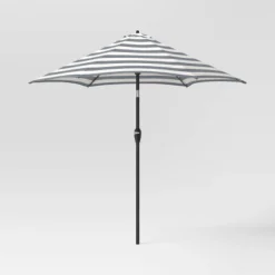 9' Round Cabana Stripe Outdoor Patio Market Umbrella With Black Pole - Threshold™ 18 9' Round Cabana Stripe Outdoor Patio Market Umbrella With Black Pole - Threshold™ -Brick Wall GUEST 3f0a8c23 b670 4f97 b8c7 51f0224f5b6f