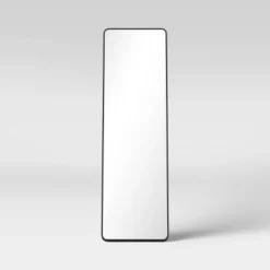 18" X 60" Metal Aluminum Cheval Floor Mirror Black - Threshold™ -Brick Wall GUEST 40aaa626 9a4c 4db1 a50e 844c485a2aed