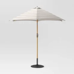 9'x9' Market Patio Umbrella - Light Wood Pole - Threshold™ -Brick Wall GUEST 41c1ef6d f043 43ba a322 c0e1382e5be8