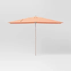 10'x6' Rectangular Market Patio Umbrella - Light Wood Pole - Threshold™ -Brick Wall GUEST 427598f4 b2c9 461e bcfd 67f89a9a1441