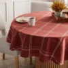 70" Tablecloth Rust Plaid - Threshold™ -Brick Wall GUEST 42990b5f 42e7 4ef4 887a 23ab252e4b49